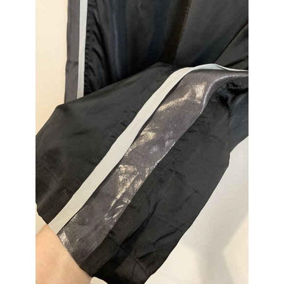 Ilaria Nistri Wide Leg Pants Size 26 Black Silk Trim Drop Crotch Edgy Grunge - Picture 7 of 12